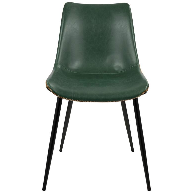 Durango Green Faux Leather Dining Chairs Set of 2 more views