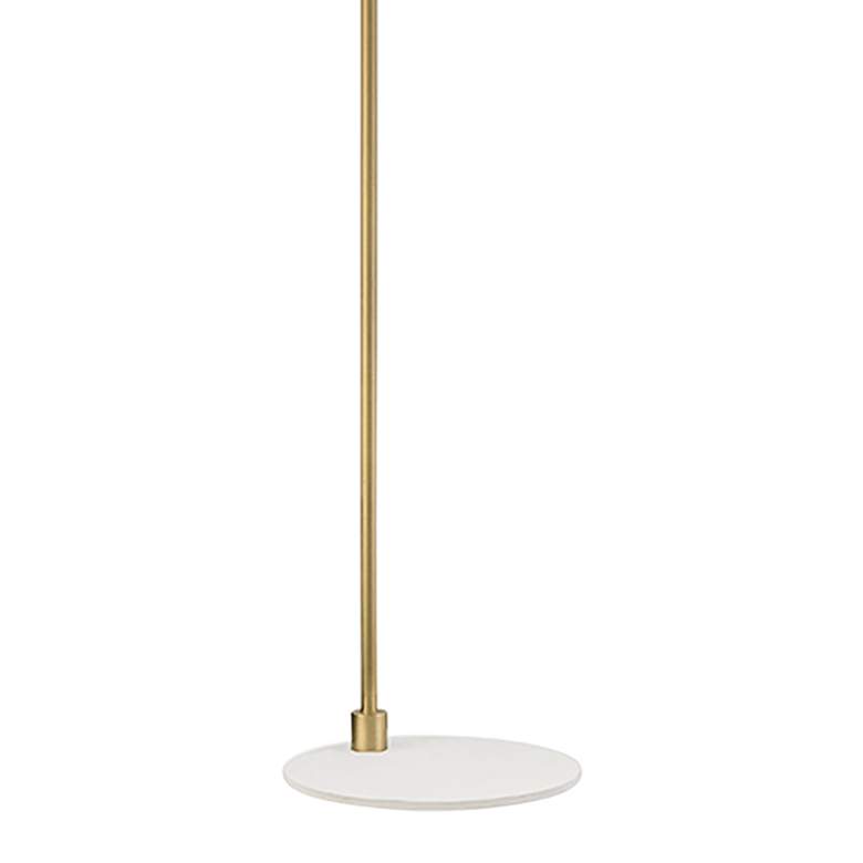 Image 5 Mitzi Willa Aged Brass and White Adjustable Arm Floor Lamp more views