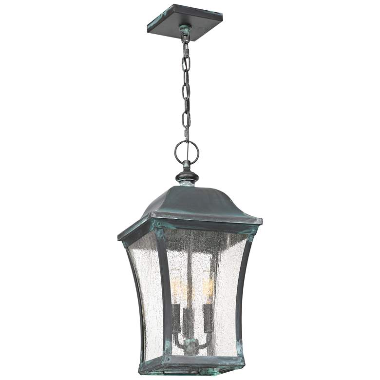 Quoizel Bardstown 20 1/2&quot;H Aged Verde Outdoor Hanging Light more views