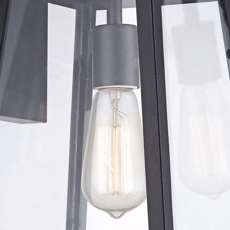 Image 3 Arrington 13" High Glass and Mystic Black Outdoor Wall Light more views