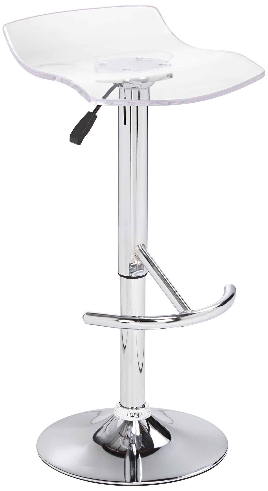 California Clear Acrylic Adjustable Swivel Bar Stool 6G059 Lamps Plus