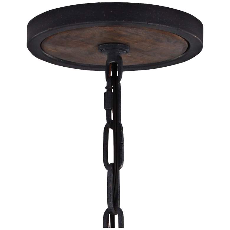 Image 5 Feiss Allier 26"W Weathered Oak Wood Orb Pendant Light more views