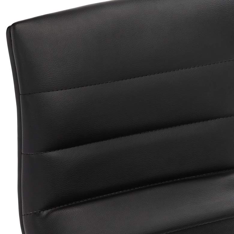 Image 3 Motivo Black Faux Leather Adjustable Swivel Bar Stool more views