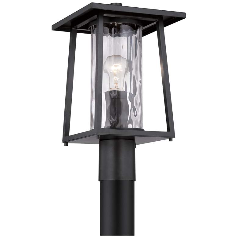 Quoizel Lodge 16&quot; High Black Outdoor Post Light more views