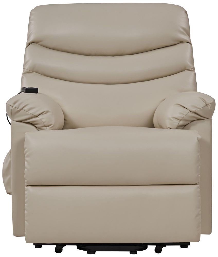 Prolounger Cream Renu Leather Power Lift Recliner Chair 70a28 Lamps Plus