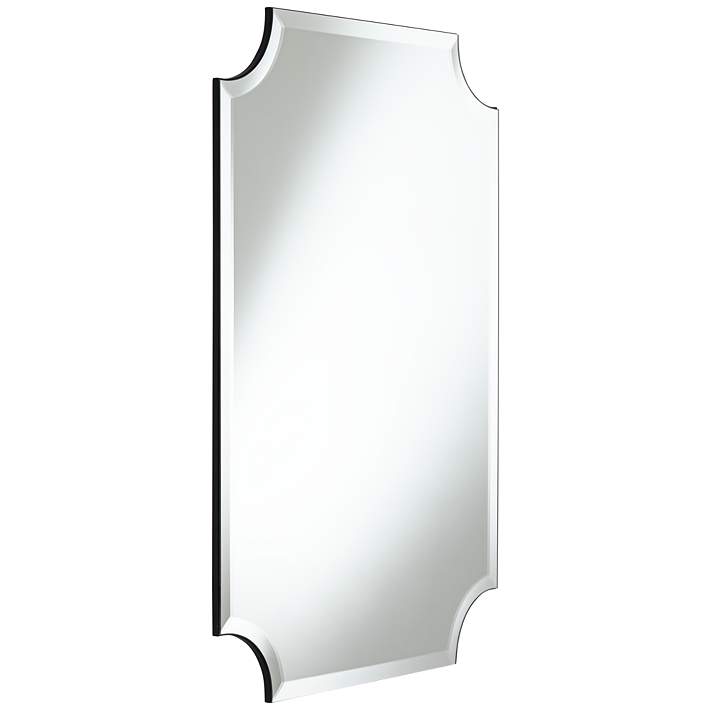 Brix 24 X 36 Frameless Cut Corner, Corner Vanity Mirror