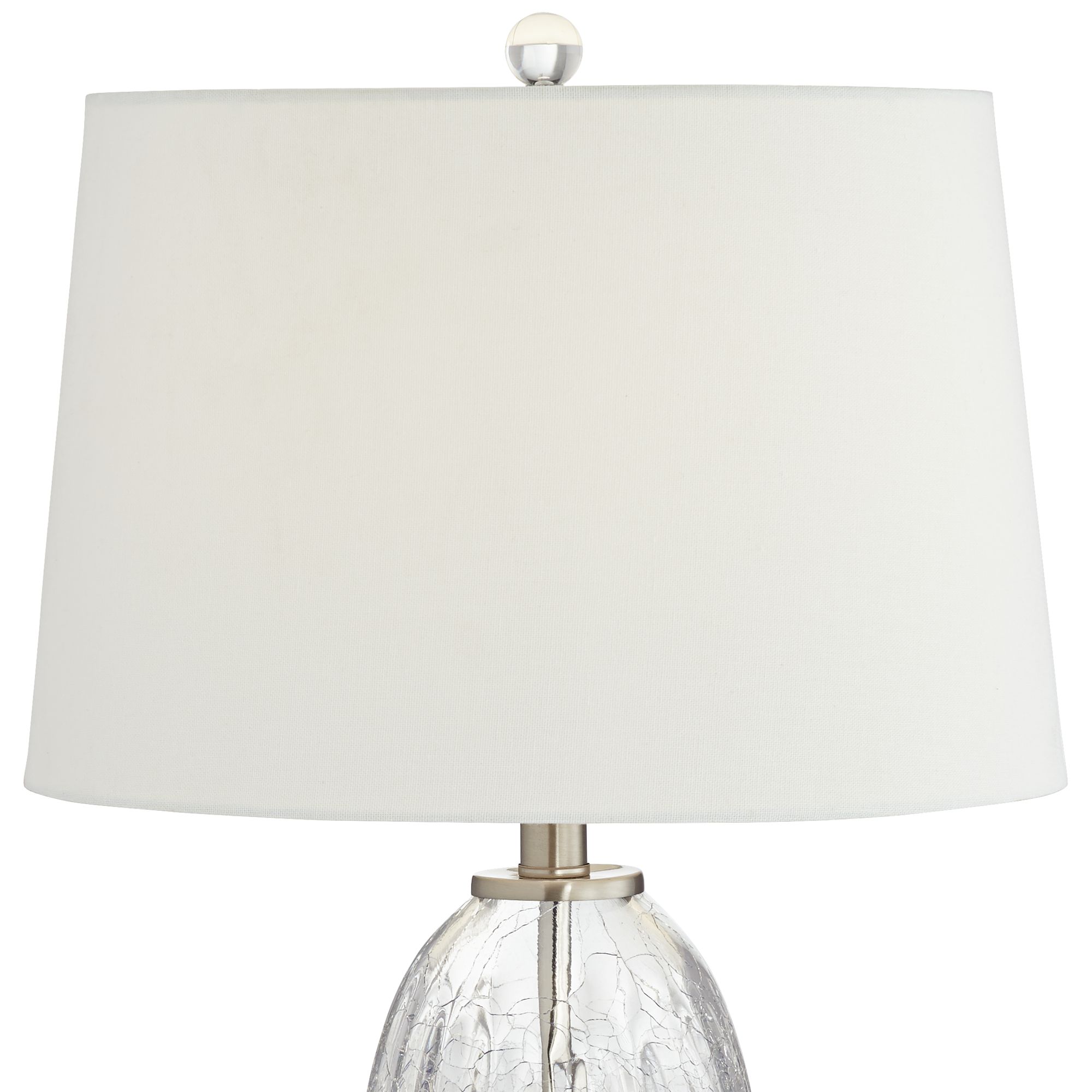 Bluejay Blue and Clear Glass Crackle Table Lamp 70Y81 Lamps Plus