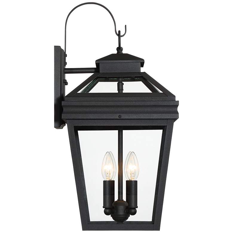 Image 6 Stratton Street 22" High Black Outdoor Wall Light more views