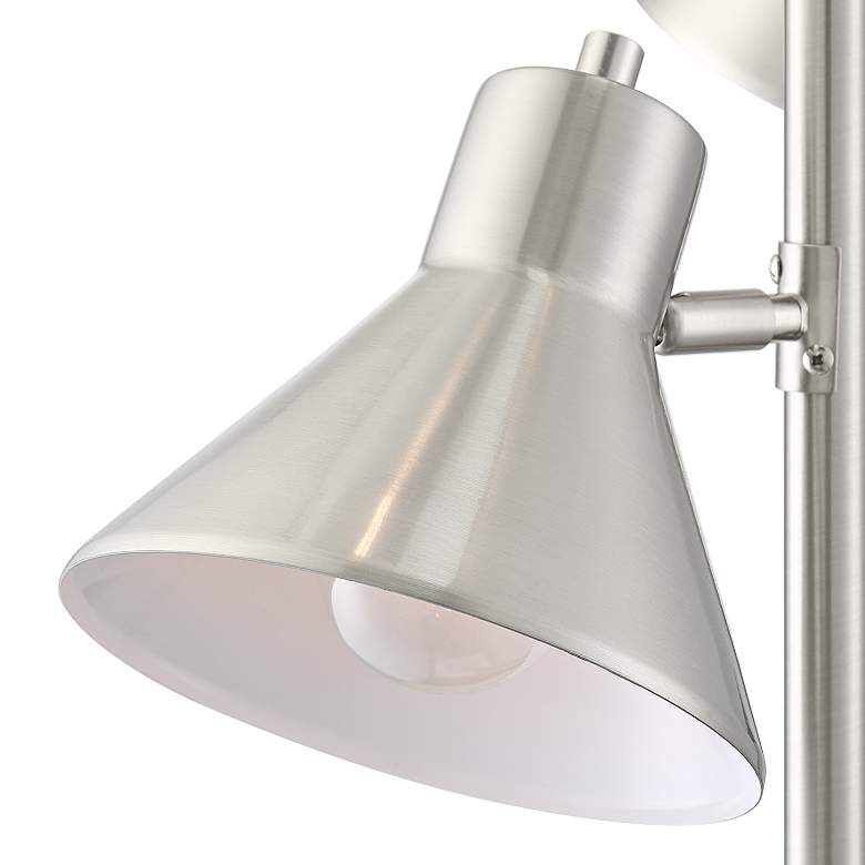 Luken Brushed Nickel Adjustable 5-Light Tree Floor Lamp more views