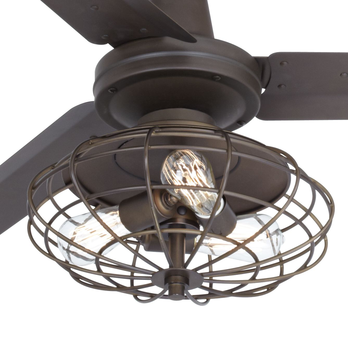 60" Casa Vieja Turbina AC Bronze LED Ceiling Fan - #71H21 | Lamps Plus