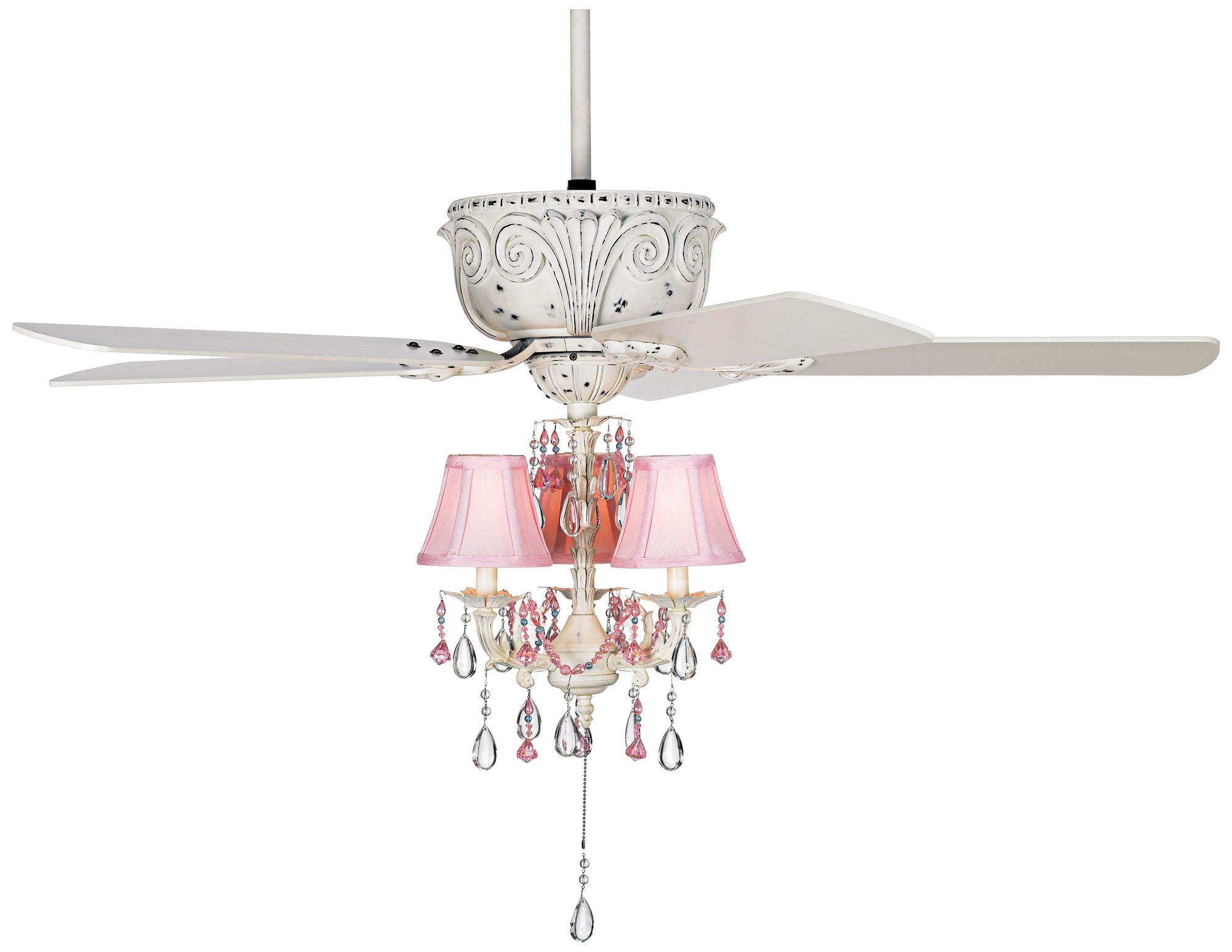 52 Casa Deville Pretty In Pink Led Ceiling Fan 71h31 Lamps Plus