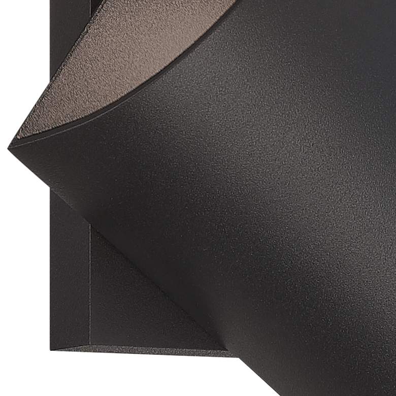 Revolve 4 3/4&quot; High Sand Black LED Outdoor Wall Sconce more views