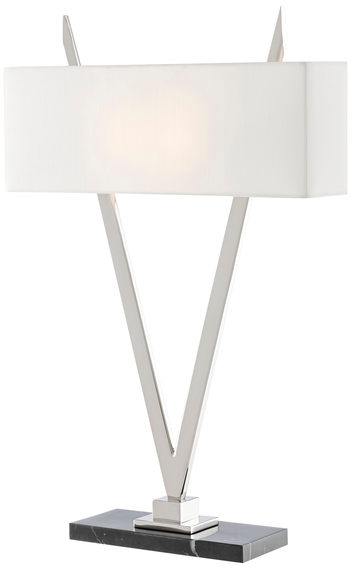Currey and Company Willemstad Polished Nickel Table Lamp ...