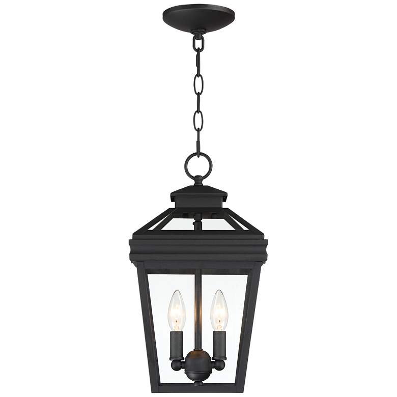 Stratton Street 16 1/2&quot; High Black Outdoor Hanging Light more views