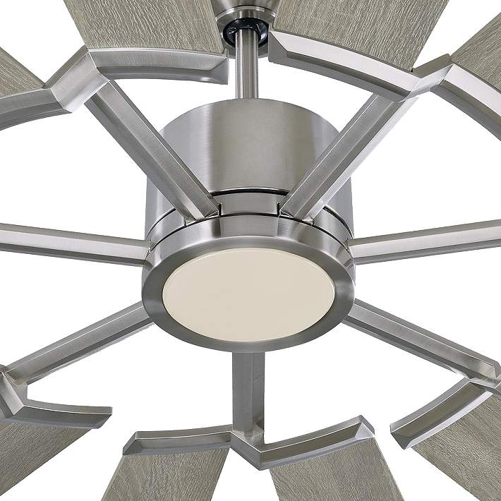 62 Monte Carlo Prairie Brushed Steel, 62 Inch Ceiling Fan
