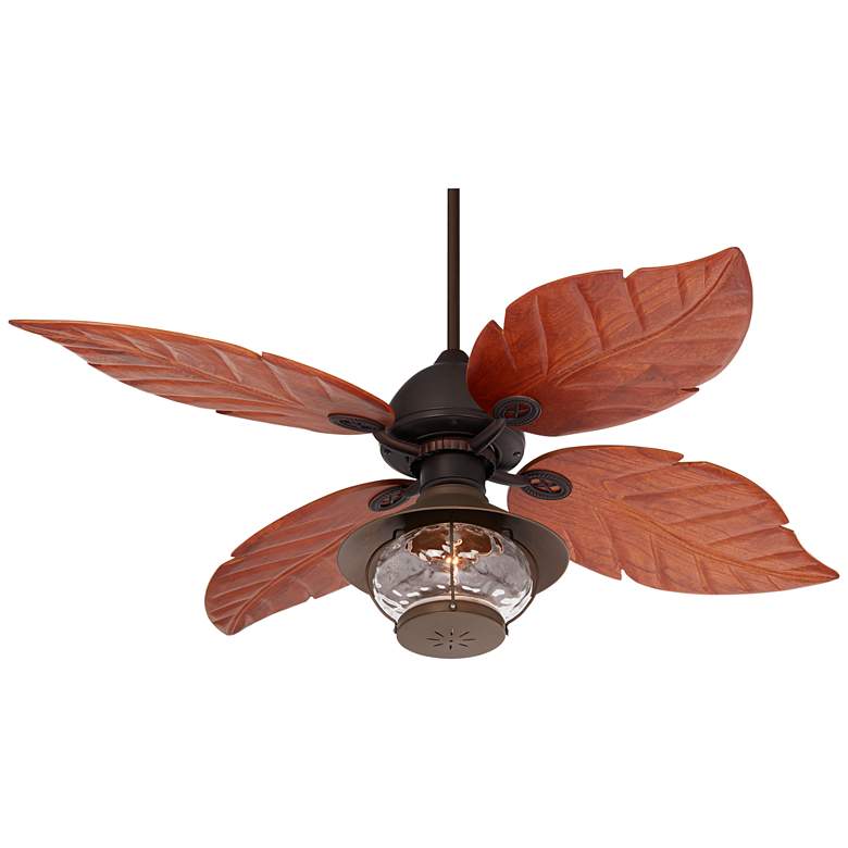 60&quot; Casa Oak Creek Lantern Damp Rated LED Pull Chain Ceiling Fan more views