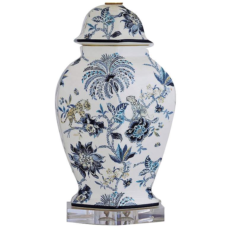 Image 3 Port 68 Braganza Blue and White Porcelain Table Lamp more views