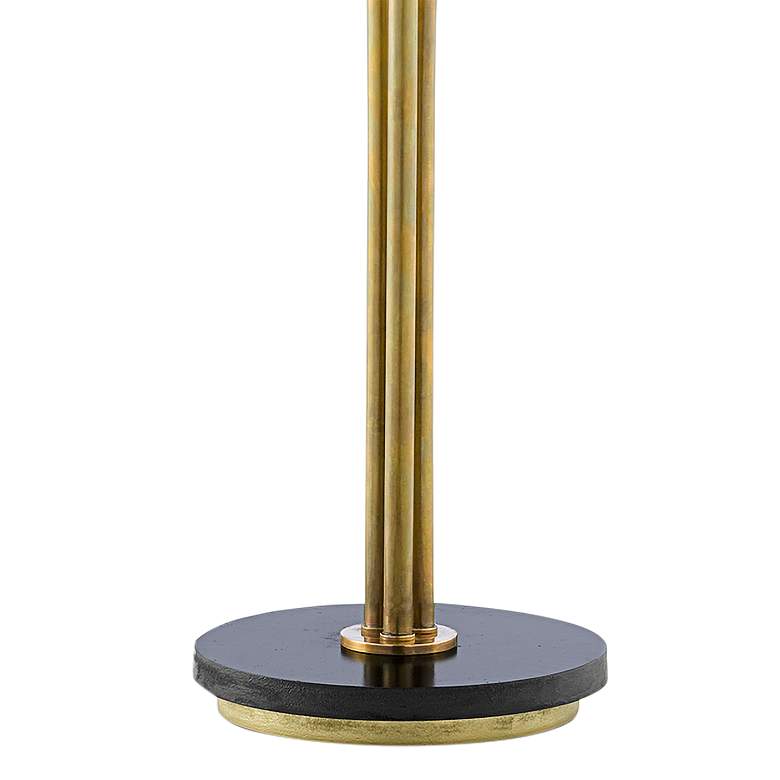 Image 5 Currey and Company Tropical Vintage Brass Metal Floor Lamp more views
