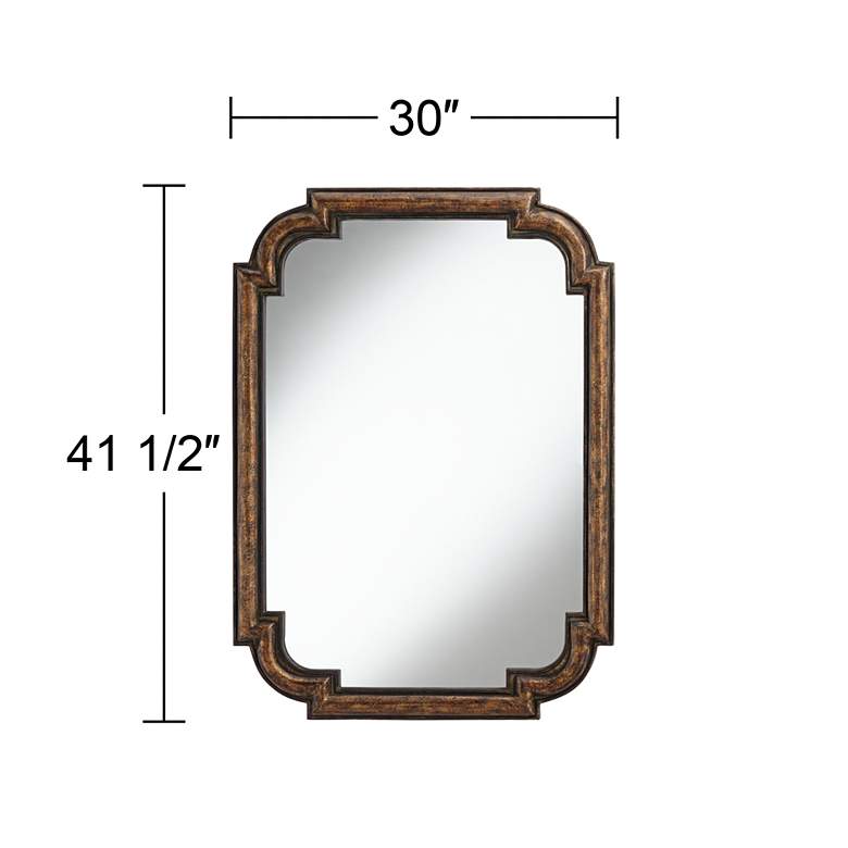 Uttermost Lindi 30&quot; x 41 1/2&quot; Bronze Wall Mirror more views