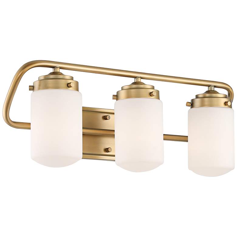 Nichols 24&quot;W Antique Brass 3-Light Bath Light more views