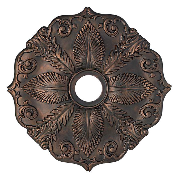 Classic Roman Bronze 24 Wide Ceiling Medallion