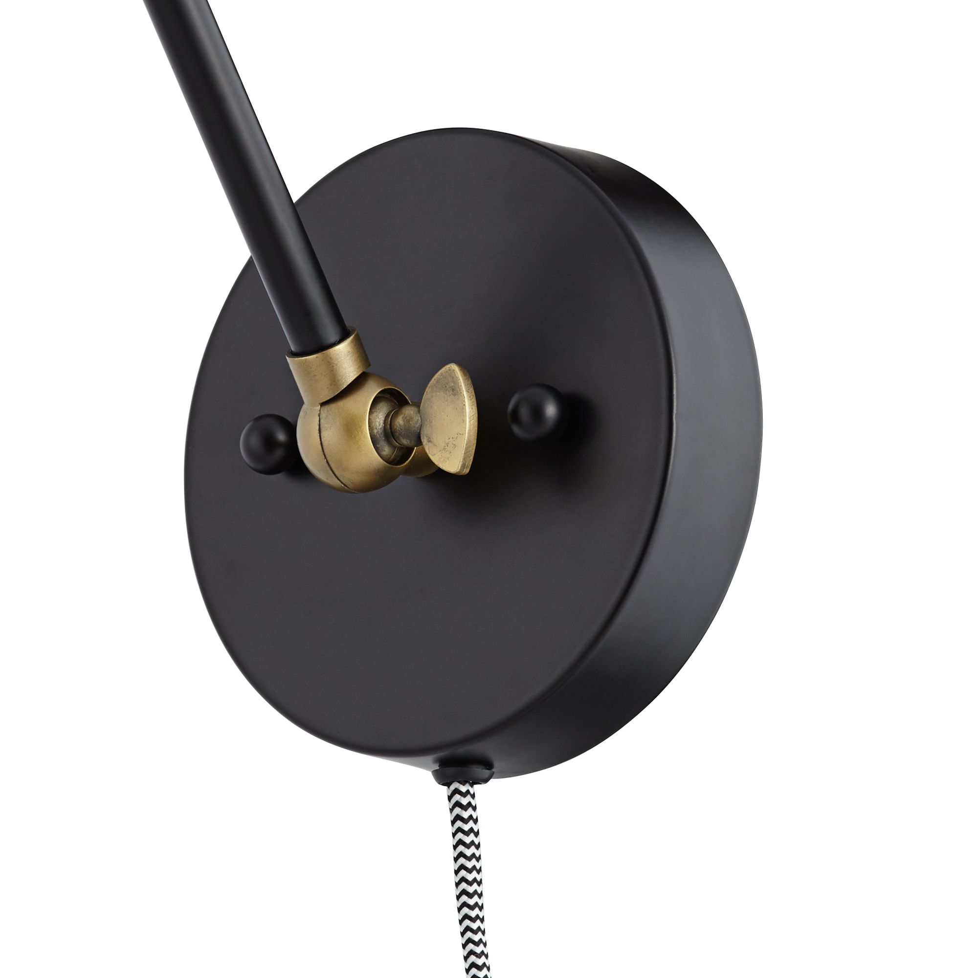 Bowers Bronze & Antique Brass PlugIn Wall Light 73V96 Lamps Plus