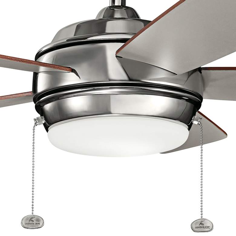 42&quot; Kichler Starkk Polished Nickel LED Ceiling Fan more views