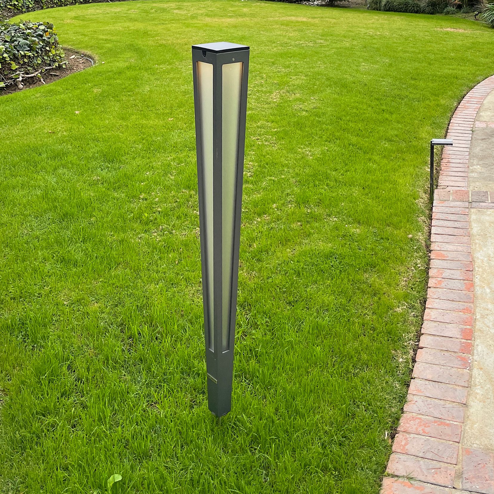 Lanai 46 1/2" High Space Gray Aluminum LED Solar Torch Light 747F0