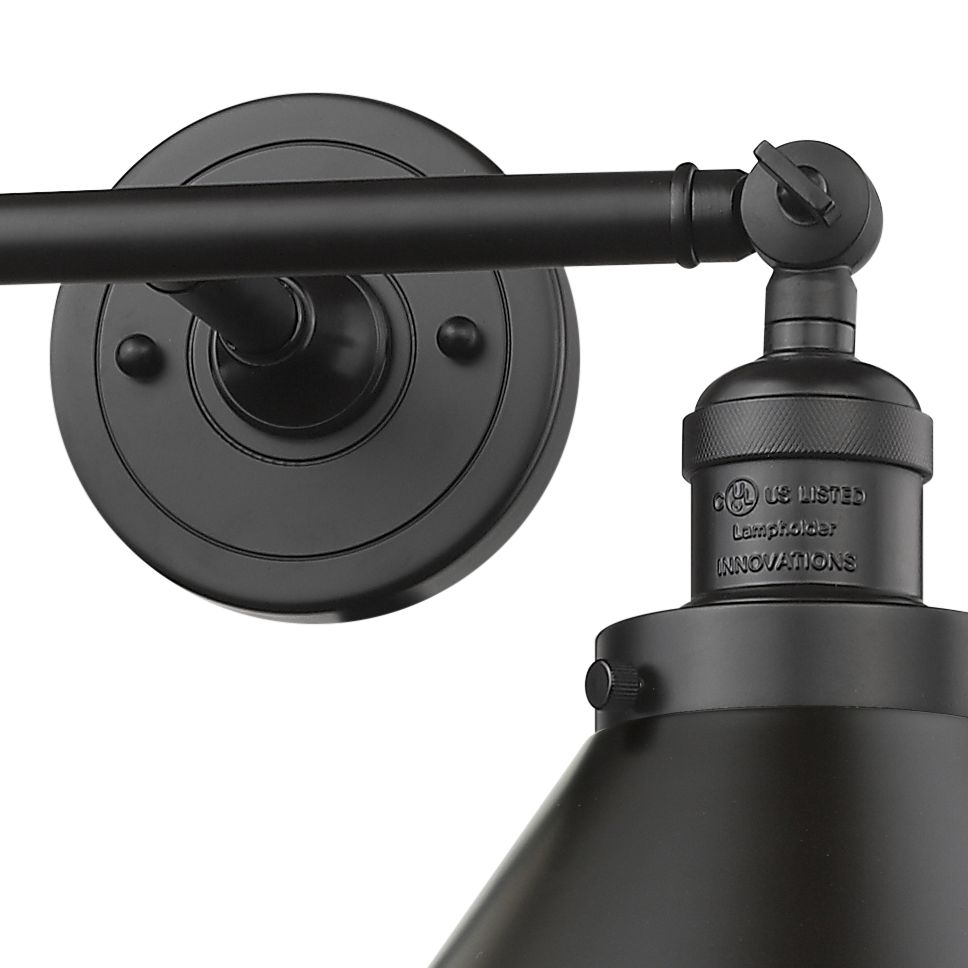 Briarcliff 9"H Matte Black 2-Light Adjustable Wall Sconce ...