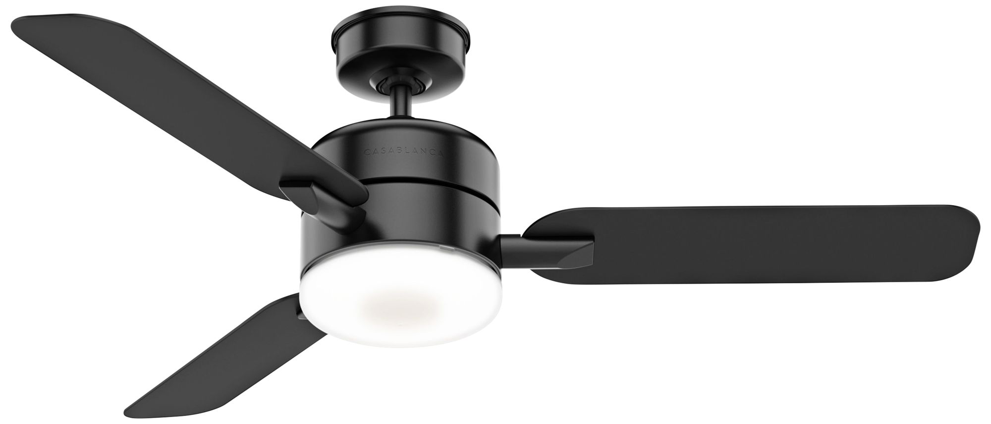 54 Casablanca Paume Matte Black Led Outdoor Ceiling Fan 74j82