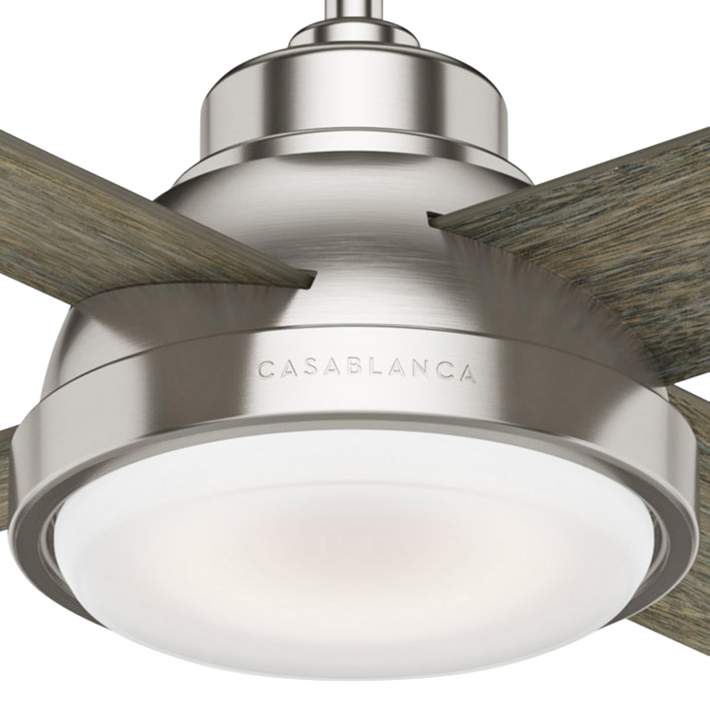 Casablanca 54" Levitt Brushed Nickel 4 Blade LED Light Ceiling Fan 