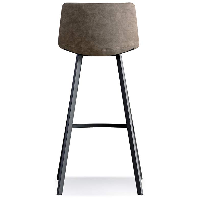 Leick Dapple 29 1/2&quot; Gray Faux Leather Bar Stools Set of 2 more views