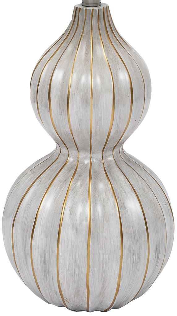 Cream and Gold Gourd Table Lamp 75K92 Lamps Plus