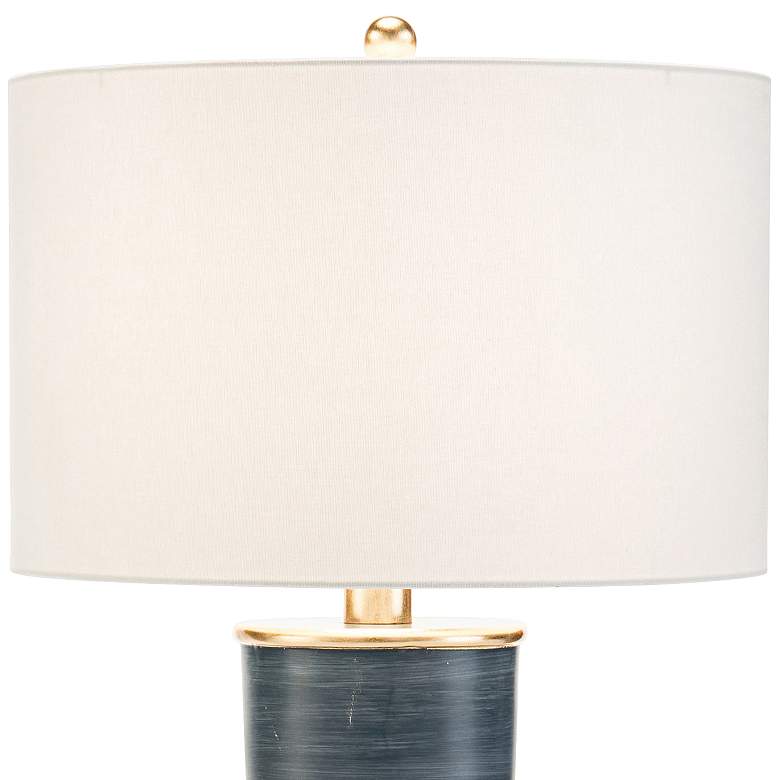 John Richard Sapphire and Gold Pillar Table Lamp - #75M48 | Lamps Plus