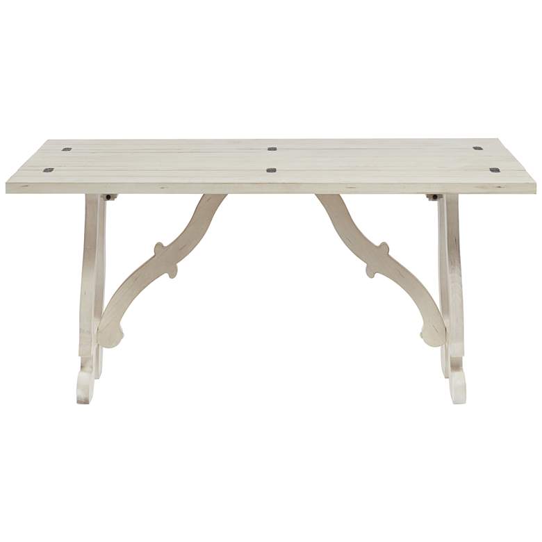 Orchard 64&quot; Wide Antique White Foldout Console Table more views