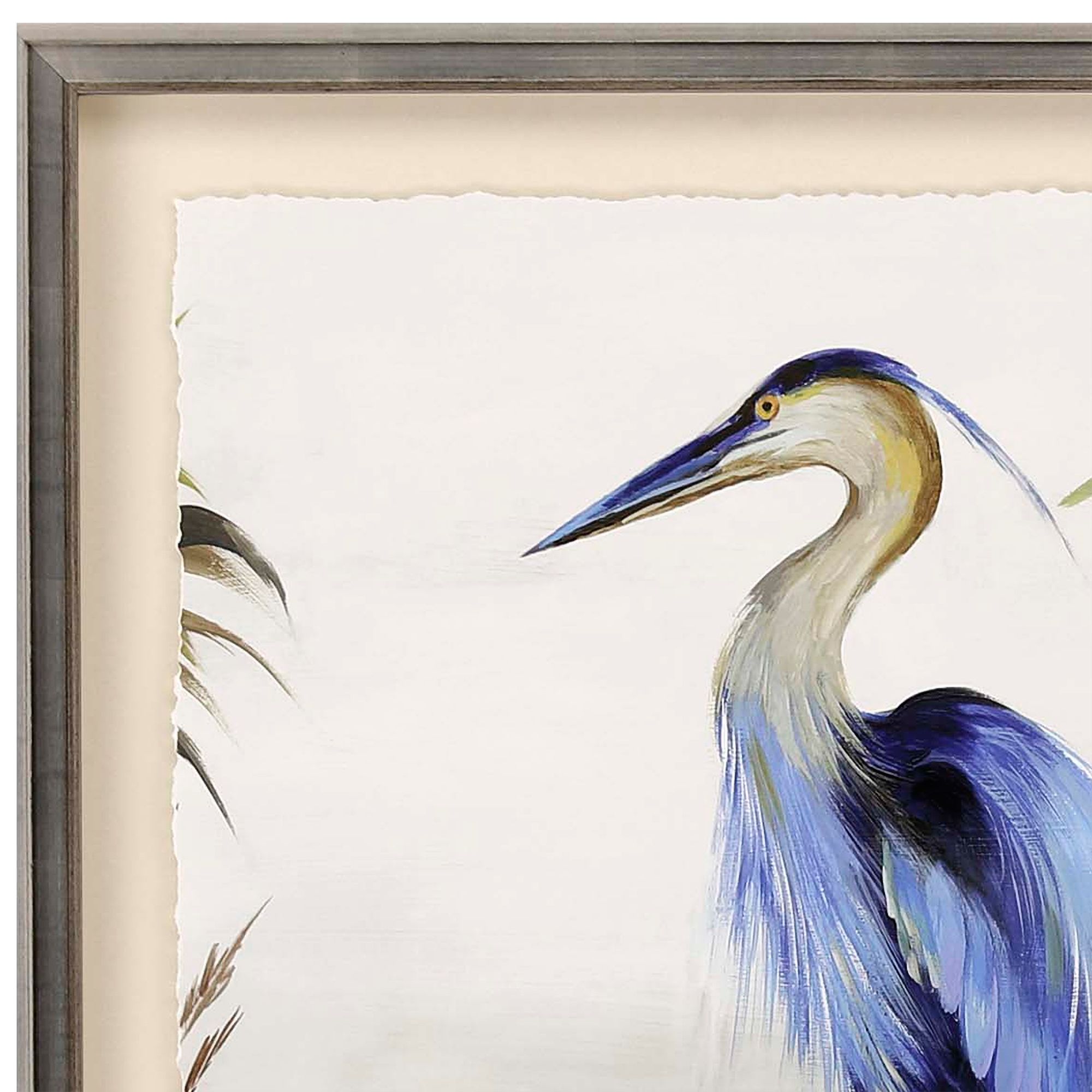 Blue Heron 44" High HandFinished Framed Wall Art 773J0 Lamps Plus