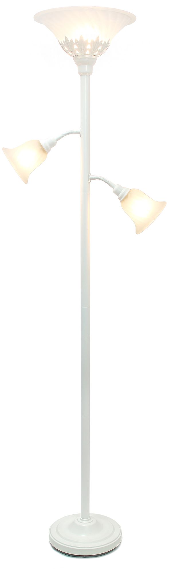 3 light torchiere floor lamp