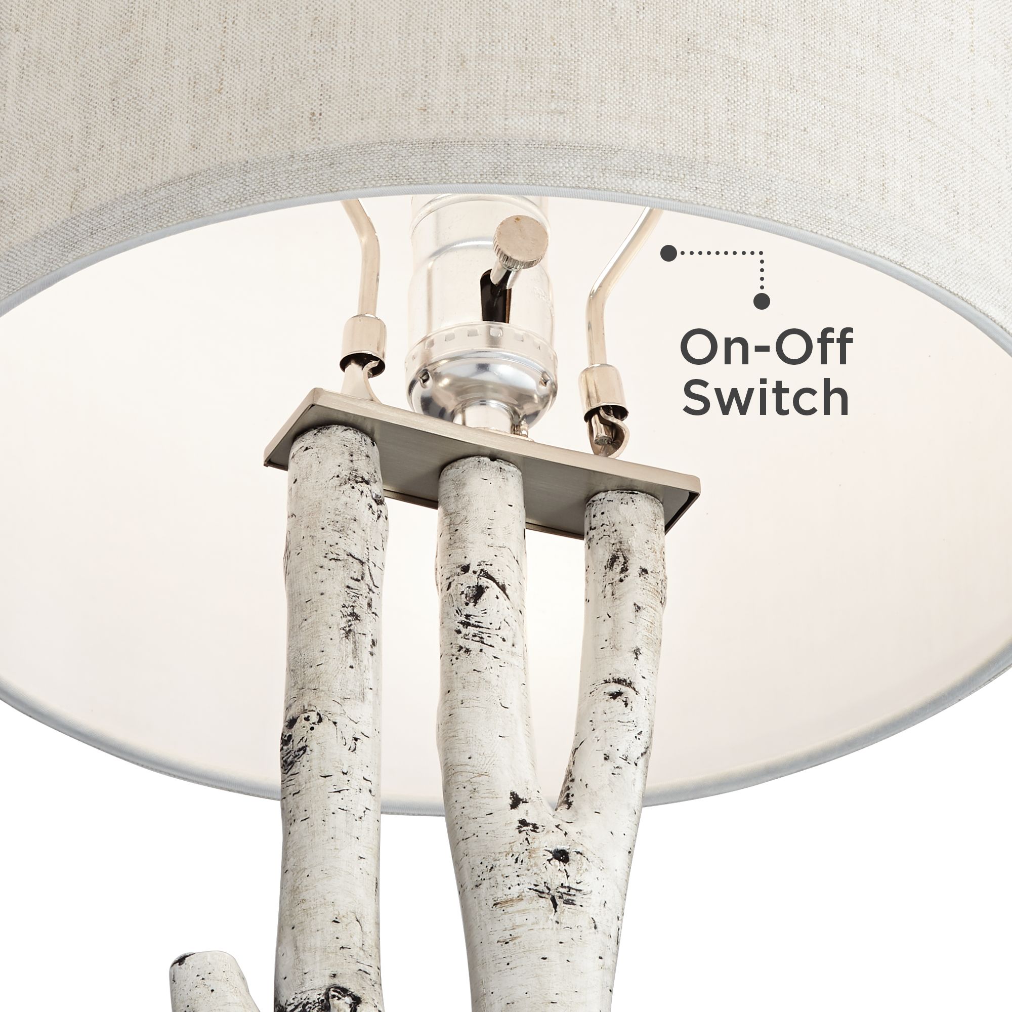 birch tree table lamp