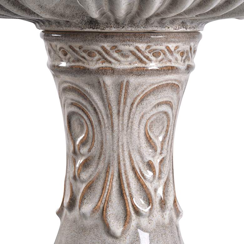 Image 7 Kiera 46 1/2" High Ivory 3-Tier Tradtional Ceramic Fountain more views