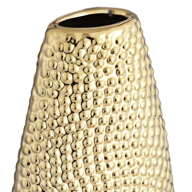 Golden 15&quot; High Ceramic Decorative Vase more views