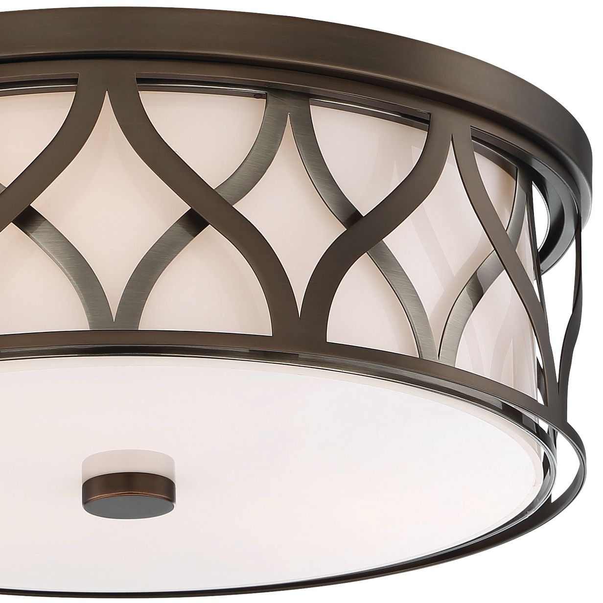 Flush Mount 16" Wide Bronze 2Cage LED Ceiling Light 78M58 Lamps Plus