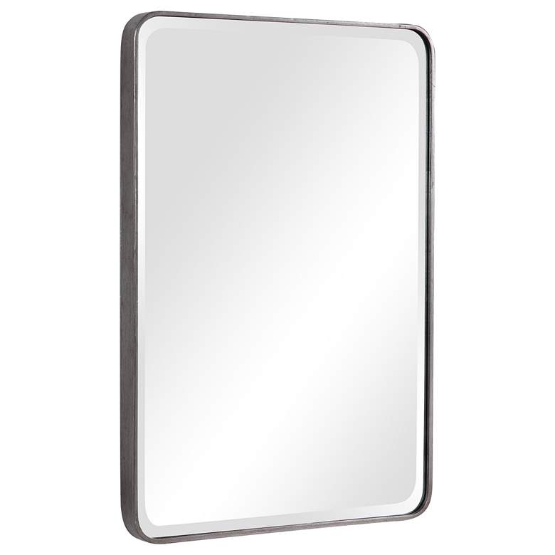 Image 4 Uttermost Aramis Silver Leaf 24" x 36" Vanity Wall Mirror more views