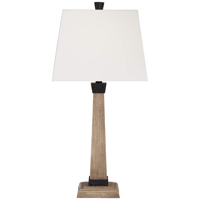 Image 6 Buchan Wood Pedestal Table Lamps Set of 2 more views