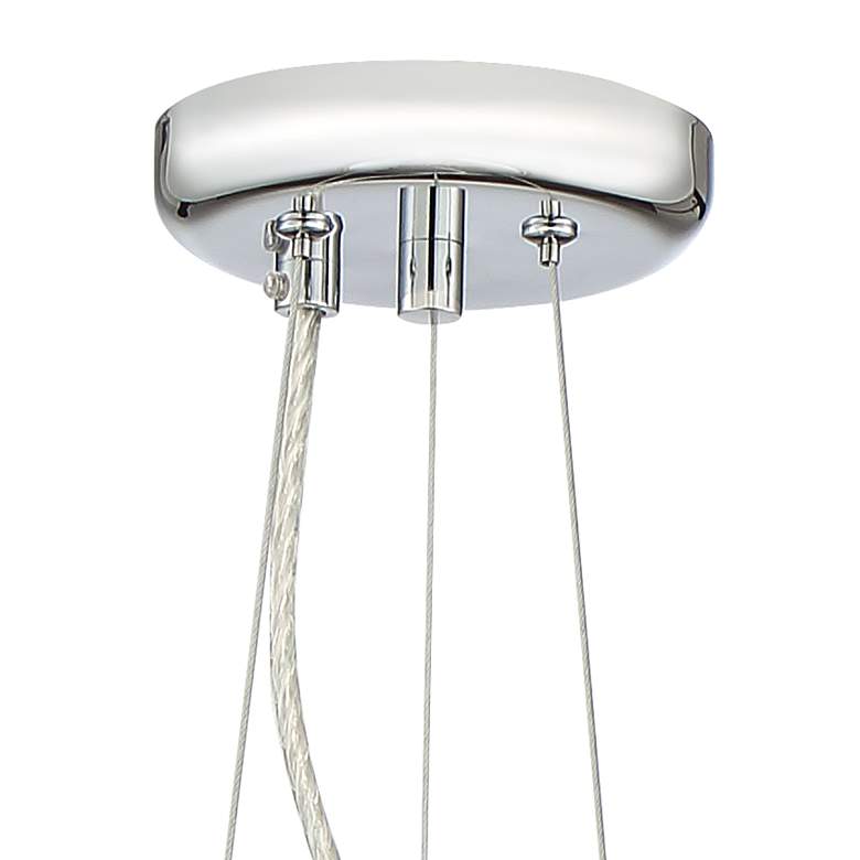 Image 4 Jonna 16"W French Gold and Crystal Drum LED Pendant Light more views