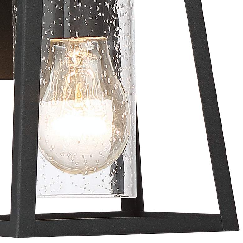 Lanister Court 10 1/2&quot; High Sand Black Outdoor Wall Light more views