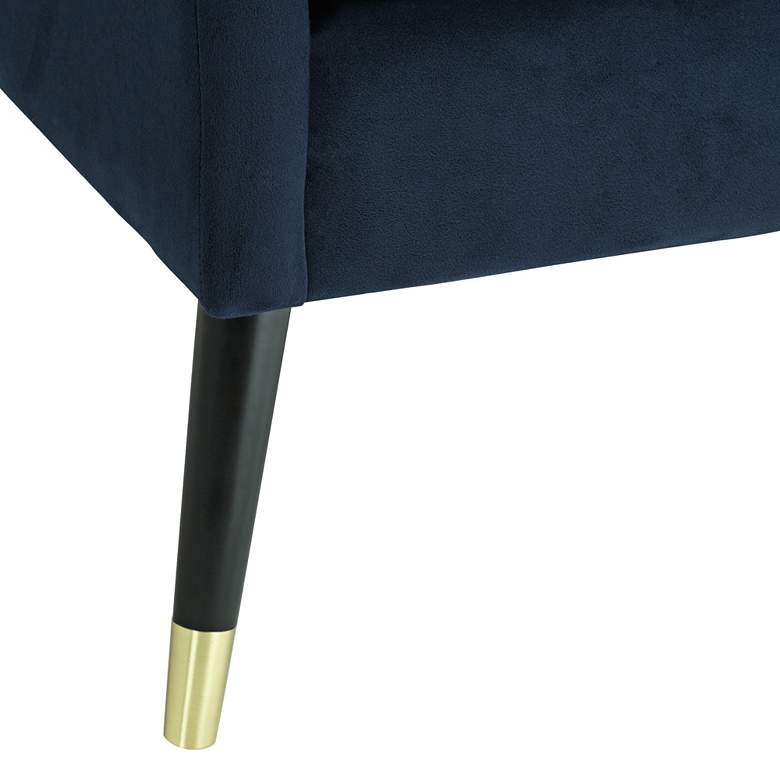 Tilman Blue Fabric Tufted Accent Chair more views
