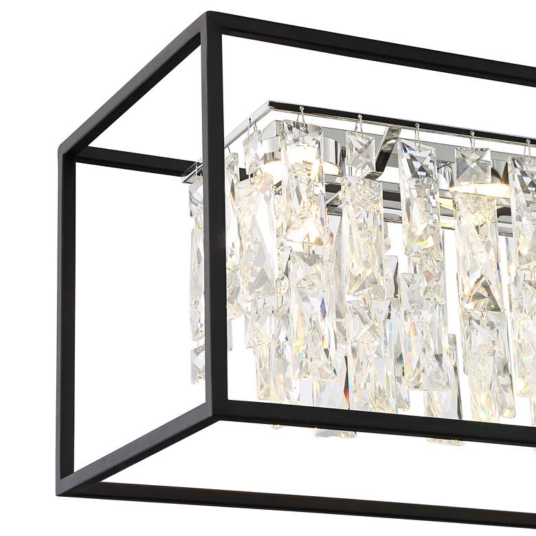Krisa 35 1/2&quot; Wide Crystal LED Kitchen Island Light Pendant more views