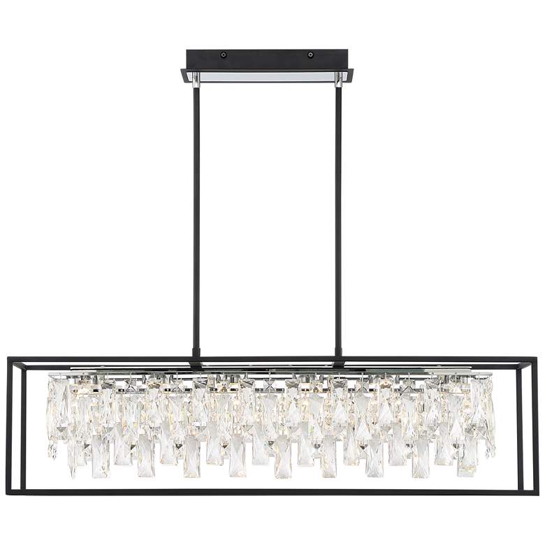 Krisa 35 1/2&quot; Wide Crystal LED Kitchen Island Light Pendant more views