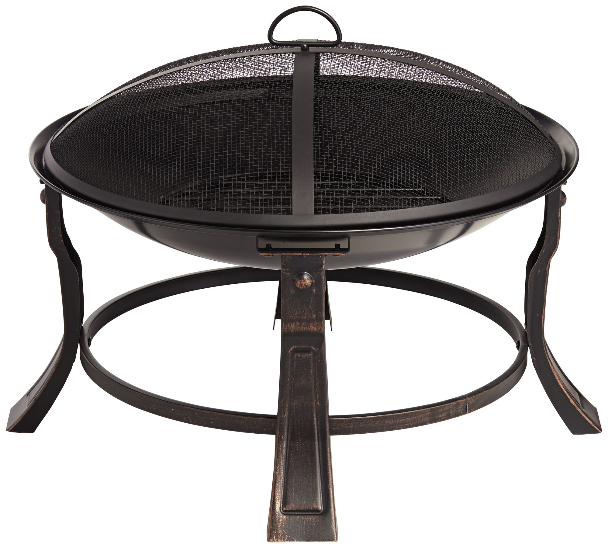 Townsend 24 Round Steel Mesh Screen Outdoor Fire Pit 79d64 Lamps Plus