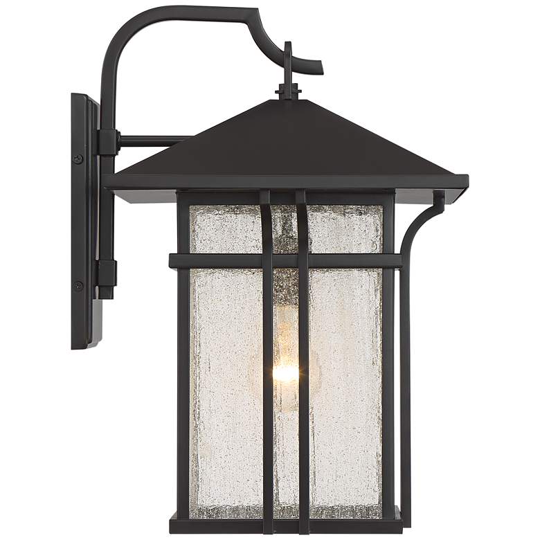 Syon 16 1/2&quot; High Bronze and Glass Outdoor Wall Light more views